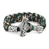 Stainless Steel Titanium Umbrella Rope Hand Braided Bracelet Men's Jewelry - Silver