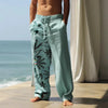 Men's Casual Beach Wide Leg Pants - TDCKZ00000Q