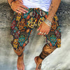 Men'S Spring And Summer New Shorts Skull Print Straight Beach Pants Men - Yellow