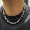 Sapphire Splice Necklace For Men - Red Short Style