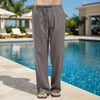 Men's Full Size Drawstring Pants with Pockets Plus Size - Dark Gray