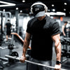 Men's Full Size Breathable Short Sleeve T-Shirt Plus Size - Black