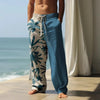 Men's Casual Beach Wide Leg Pants - TDCKZ00000O