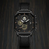 Men's Waterproof Quartz Watch Luminous - Black Plate Black Belt