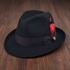 Wool Felt Hat Milano - Black Wool