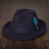 Wool Felt Hat Milano - Navy Wool