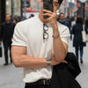 Men's Full Size Round Neck Short Sleeve T-Shirt Plus Size - White