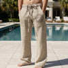 Men's Fashion Streetwear Straight Pants - Khaki