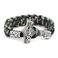Stainless Steel Titanium Umbrella Rope Hand Braided Bracelet Men's Jewelry
