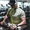 Men's Full Size Breathable Short Sleeve T-Shirt Plus Size - Moss