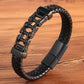 Men's Leather Braided Bracelet