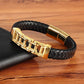 Men's Leather Braided Bracelet