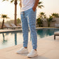 🧵 Men's Fashion Plaid Print Drawstring Trousers