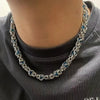 Sapphire Splice Necklace For Men - Blue Short Style