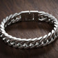 Titanium Steel Double Buckle Bracelet For Men