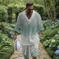 Casual Printing Suit Men's Summer Loose Short Sleeve T-shirt Shorts Set