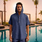 European And American Linen Short-sleeved Men's T-shirt Simple