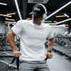 Men's Full Size Breathable Short Sleeve T-Shirt Plus Size - White