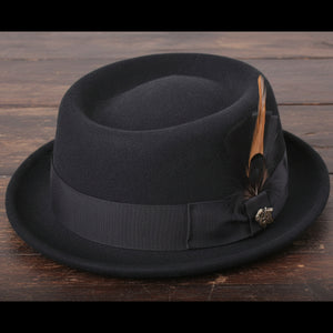 Wool Felt Classic Hat Pork Pie Stingy