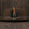 Wool Felt Classic Hat Pork Pie Stingy - Chocolate Wool