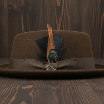 Wool Felt Classic Hat Pork Pie Stingy