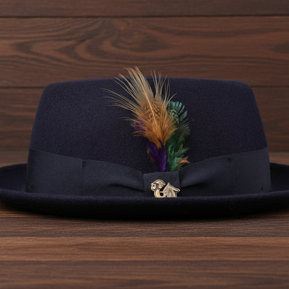Wool Felt Classic Hat Pork Pie Stingy