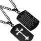 Black Shield Cross Necklace