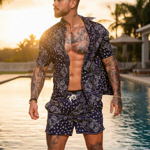 Trendy men two piece Beach set