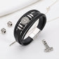 viking leather bracelet for men Nordic Magnetic Clasp Bracelet for Men