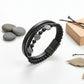 viking leather bracelet for men Nordic Magnetic Clasp Bracelet for Men