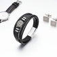 viking leather bracelet for men Nordic Magnetic Clasp Bracelet for Men