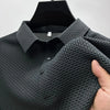 Men's Ice Silk Mesh Polo Shirt - Grey