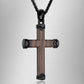 Ebony Wood Cross Pendant (Black)