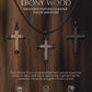 Ebony Wood Cross Pendant (Black)