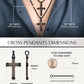 Ebony Wood Cross Pendant (Black)