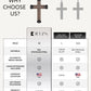 Ebony Wood Cross Pendant (Black)