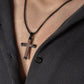 Ebony Wood Cross Pendant (Black)
