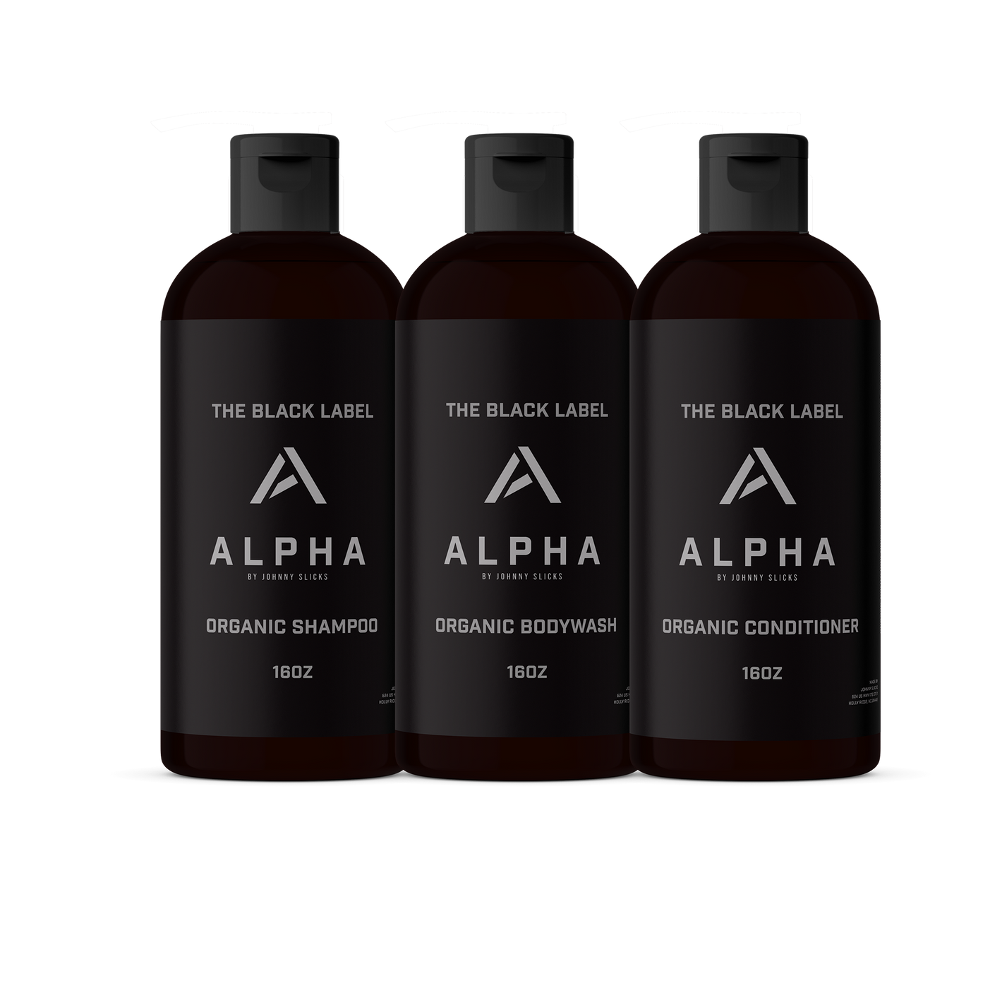 Black Label Shower Set