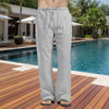 Men's Full Size Drawstring Pants with Pockets Plus Size - Gray