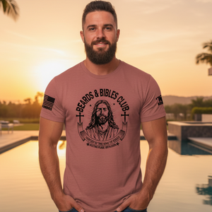 BEARDS AND BIBLES CLUB T-SHIRT