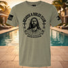 BEARDS AND BIBLES CLUB T-SHIRT - OD GREEN