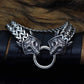 Vikings Wolf Charm Stainless Steel Bracelet