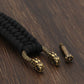 Vikings Mjolnir Stainless Steel Black Paracord Bracelet