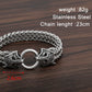 Vikings Wolf Charm Stainless Steel Bracelet