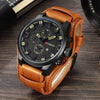 Classic Gents Leather Watch - Brown Black