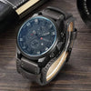 Classic Gents Leather Watch - Gray Gray