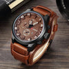 Classic Gents Leather Watch - Brown Brown