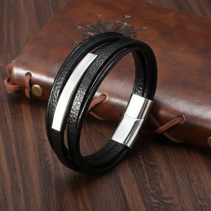 Faux Leather Bracelets For Men