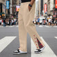 Contrast Color Drawstring No Fly Straight Track Sweatpants