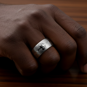 Silver Double Cross Band